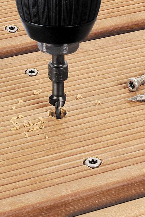 Produktbild wolfcraft wolfcraft 1 Vorbohrer mit Senker, S=6-kt., ø4,5-12 (12 mm)