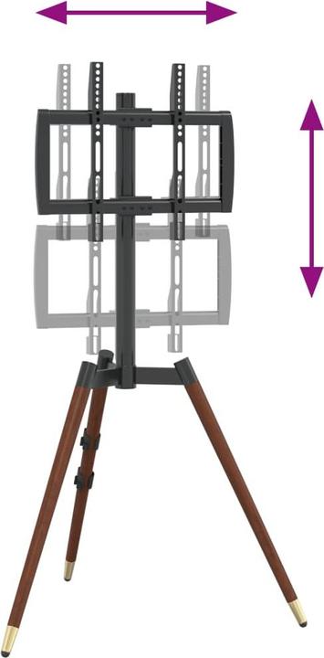 Image du produit VidaXL Trépied TV 37-65 pouces écran Max VESA 400x400 mm 40 kg (65", 40 kg)