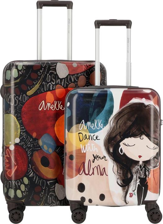 Anekke Viaje 4 Rollen Kofferset 2-teilig mit Dehnfalte (91 l, L (90 - 115l))