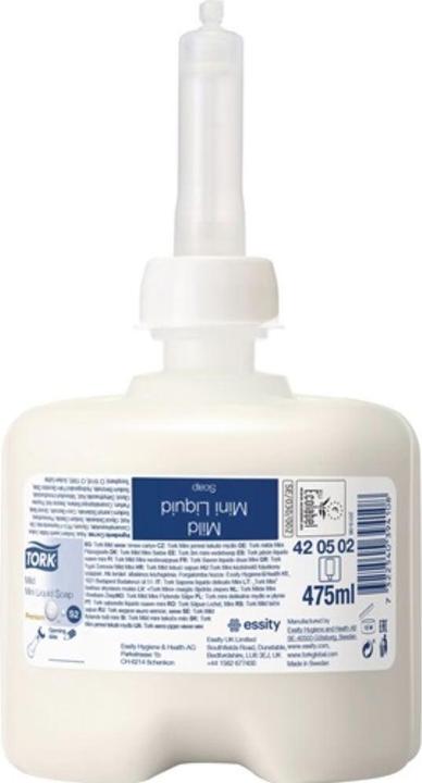 Tork Mild Mini Flüssigseife, 475ml (Flüssigseife, 475 ml)