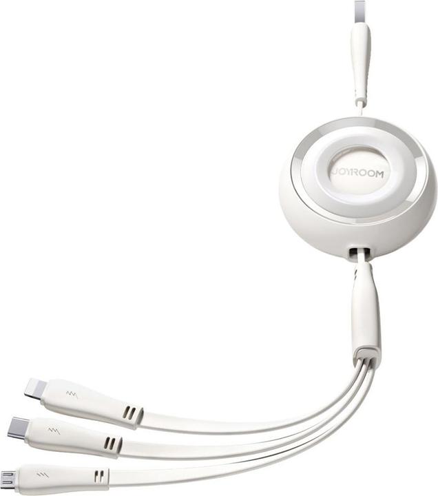 Produktbild Joyroom S-A40 Colourful Series 3in1 ausziehbares Kabel USB-A auf USB-C / Lightning / microUSB 1 m – (1 m)