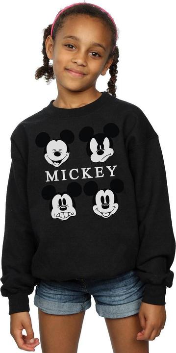 Actual product image Disney Girls Mickey Mouse Four Heads Sweatshirt (152, 158)