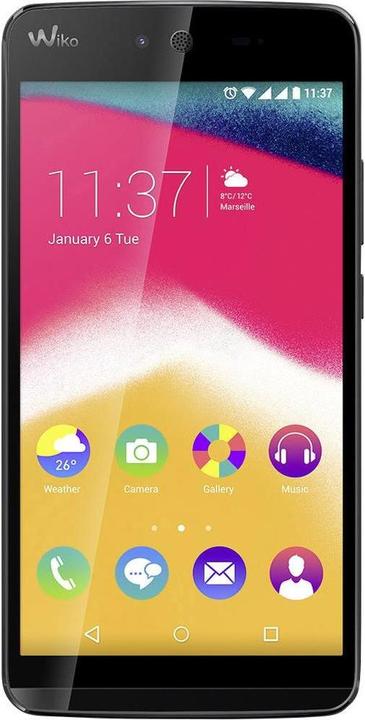 Actual product image Wiko Rainbow Jam (8 GB, Black, 5", Dual SIM, 8 Mpx, 3G)