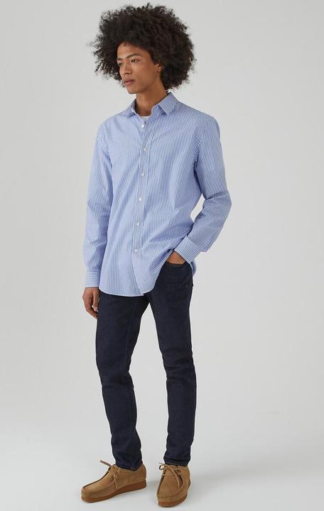 Image du produit La Redoute Collections Chemise à rayures avec col français (XL)