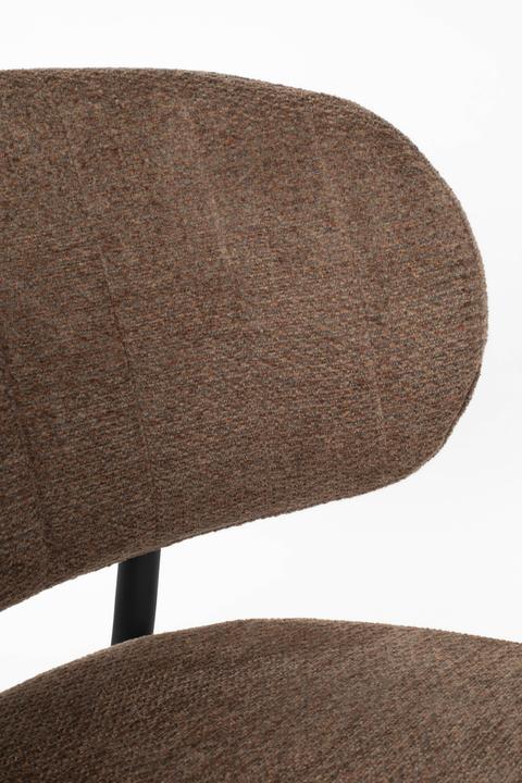 Produktbild Zuiver Sanne Lounge Chair Orange Grey