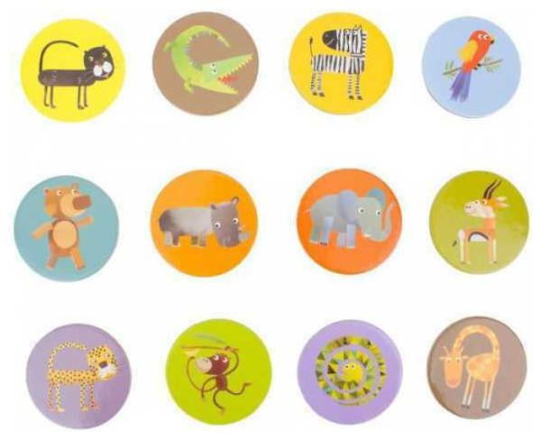 Actual product image Djeco Memory Jungle (German, French, Italian, English)