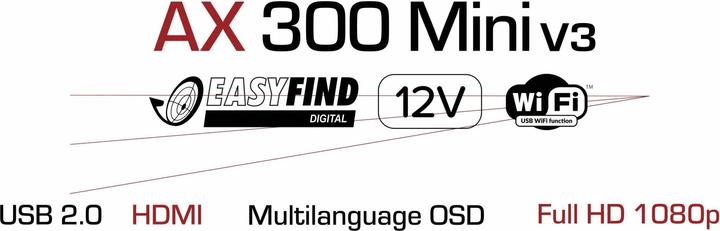 Produktbild Opticum DVB-S2 HDTV Receiver AX 300 mini V3 mit PVR (DVB-S2, Festplatte)