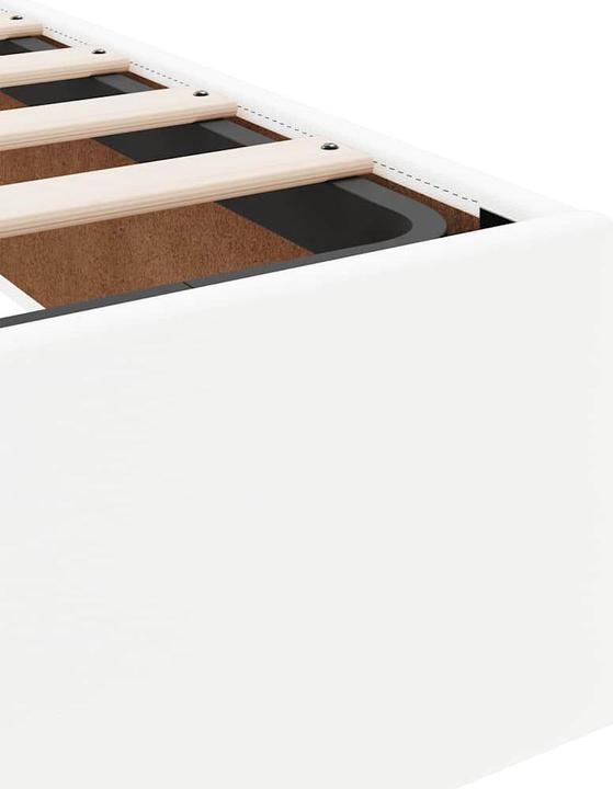 Actual product image VidaXL Ottoman bed without mattress white 140x200 cm faux leather (140 x 200)