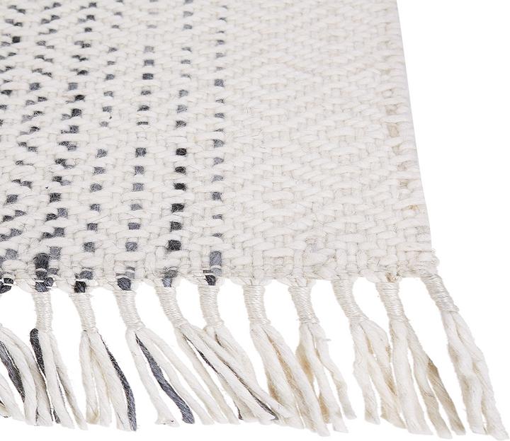 Produktbild Beliani Wollteppich Weiss/Grau 80 x 150 cm OMERLI (80 x 150 cm)