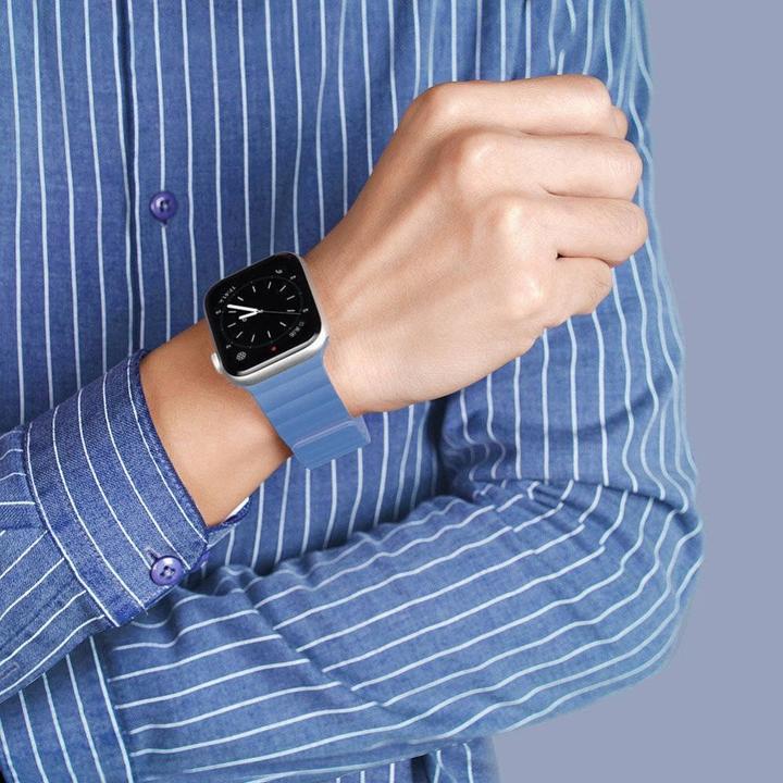 Actual product image Dux Ducis magnetic strap watch strap 7/6/5/4/3/2 (44 mm, 45 mm, 42 mm, Silicone)