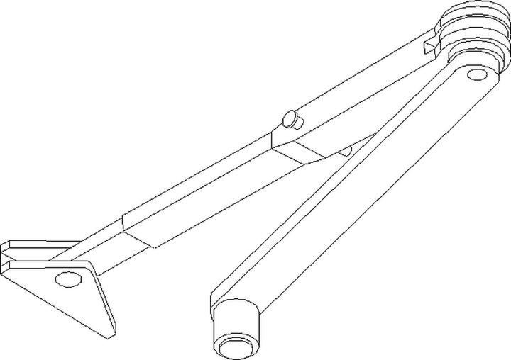 Actual product image Geze Locking linkage for door closer TS 2000 V + TS 4000 (French window, Wooden door, Room door, Entrance door, Indoor)