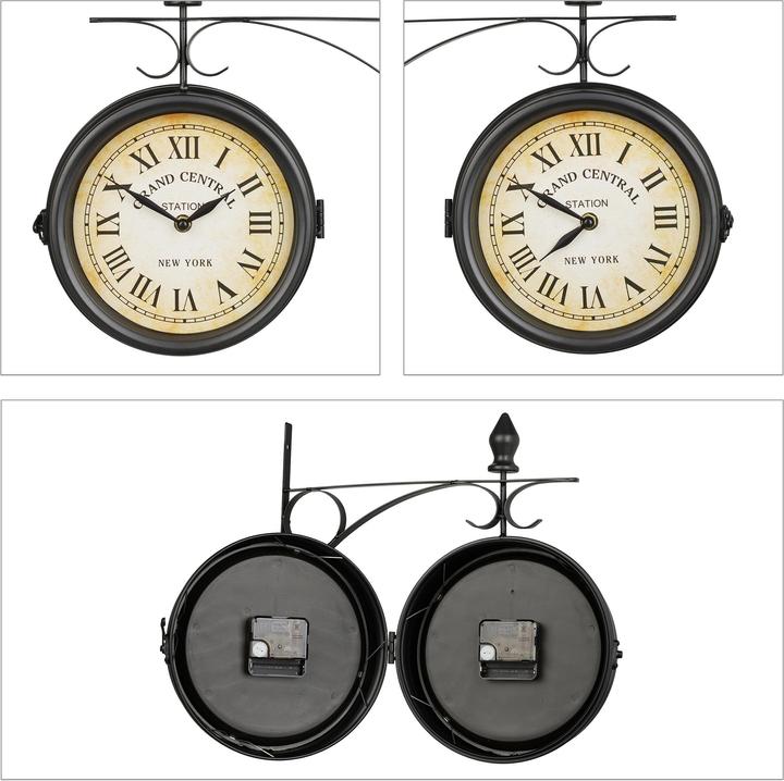 Image du produit Relaxdays Horloge de la gare (34 cm)