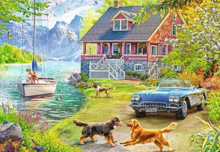 Immagine prodotto Ravensburger Puzzle 12001370 - Casa estiva in riva al lago - Puzzle per anziani e senior, con 200 (200 pezzi)
