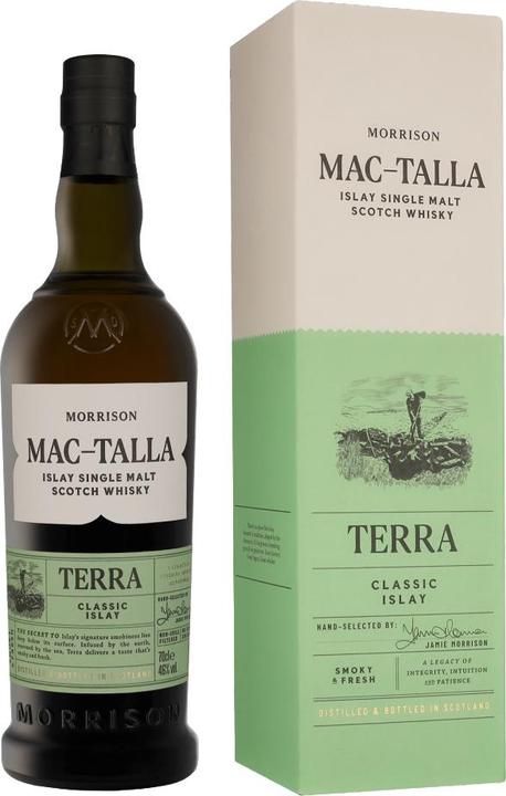 Actual product image Morrison Mac-Talla TERRA Classic Islay Single Malt Scotch Whisky 46% Vol. 0,7l in gift box (Scotch whisky, Single Malt)