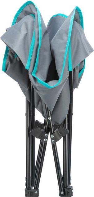 Actual product image Trixie Camping Bed, up to 35 kg, 88 x 32 cm, Dark Grey/Petrol (Dog)