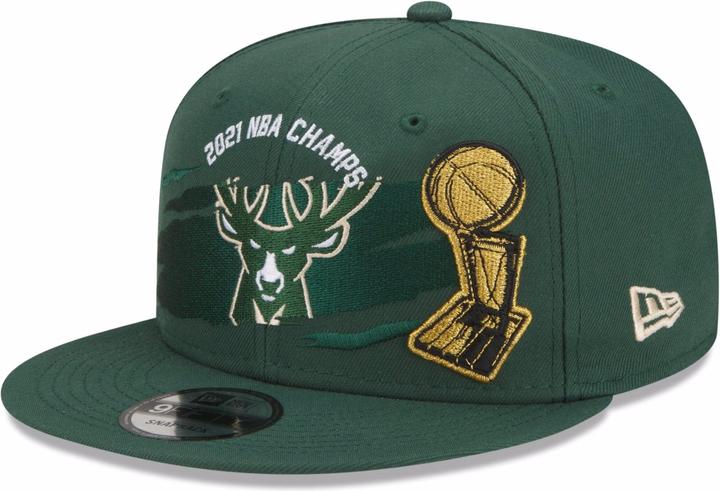 Produktbild New Era 9Fifty Champsions 2021 Milwaukee Bucks (One Size)