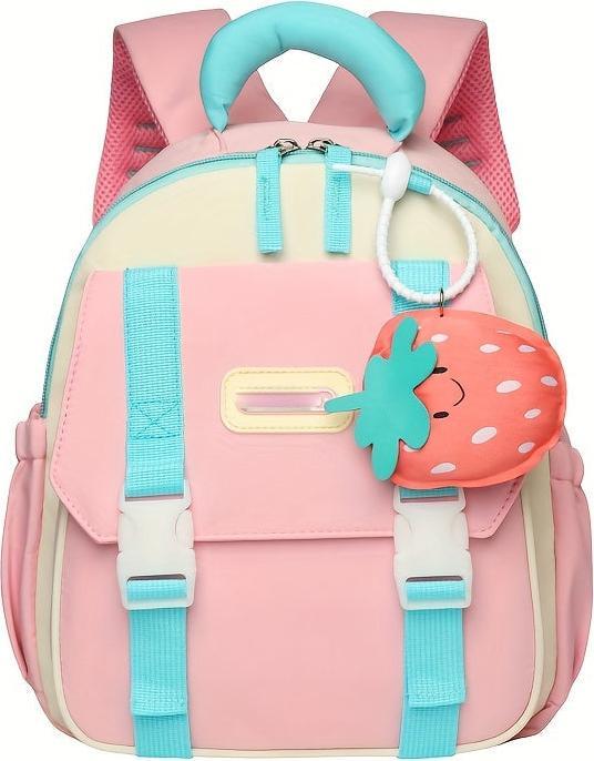Produktbild Only-Bags.Store Casual Fashion Farbe Clashing Knapsack mit verstellbaren Riemen und grosse Kapazität, Zip Up, Obst