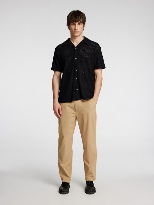 Produktbild Selected Homme Jacquard Strick Kurzarmhemd (L)