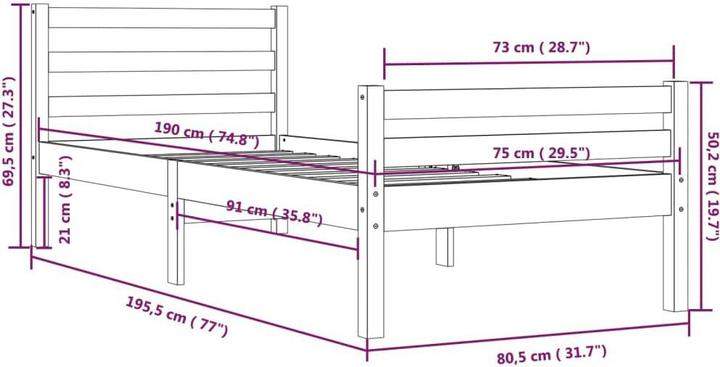 Immagine prodotto VidaXL Ingaborg (75 x 190 cm)