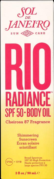 Produktbild Sol de Janeiro Rio Radiance SPF 50 Body Oil 90 ml (Sonnencreme Gesicht, SPF 50, 90 ml)