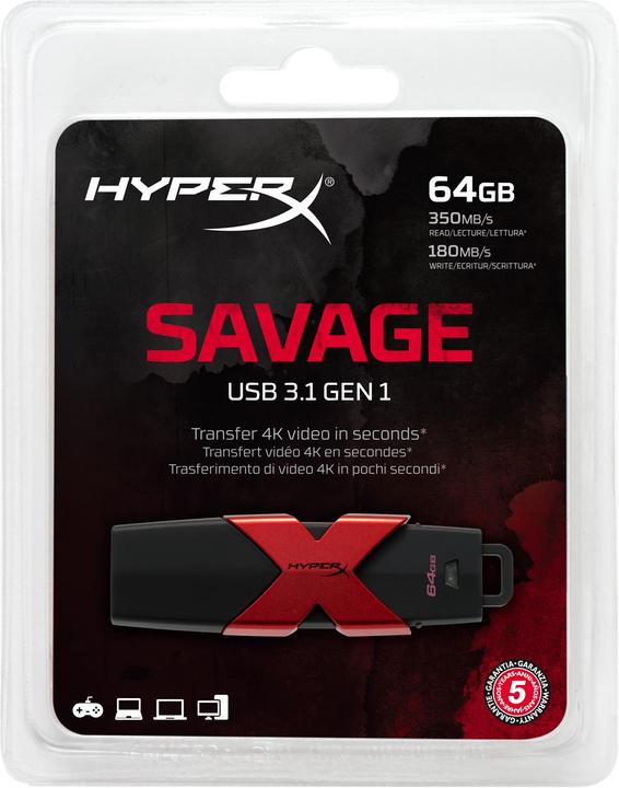 Image du produit HyperX Savage (64 Go, USB-A)