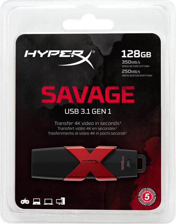 Produktbild HyperX Savage (128 GB, USB 3.1)