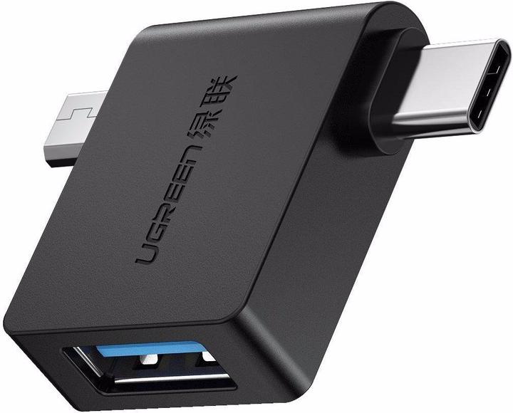 Actual product image Ugreen Micro USB + USB-C to USB-A 3.0 Adapter (USB Type C, USB-A)