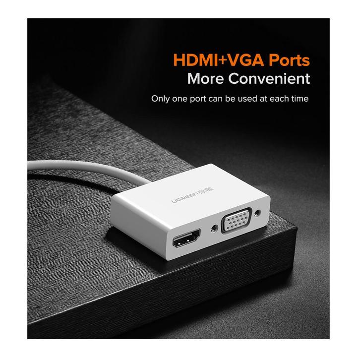 Produktbild Ugreen USB-C zu HDMI + VGA Adapter (USB Typ-C, 3 cm)