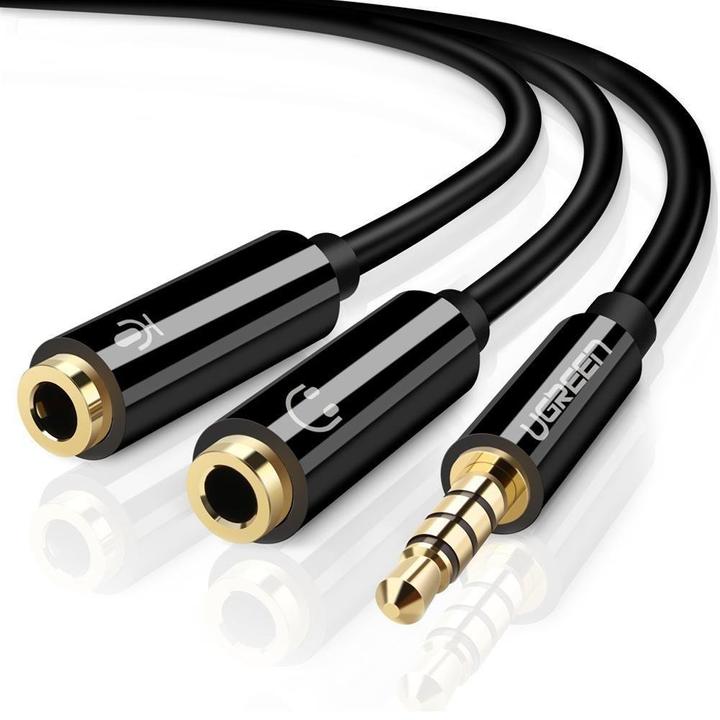 Actual product image Ugreen Headset Splitter (0.15 m, 3.5mm jack (AUX))
