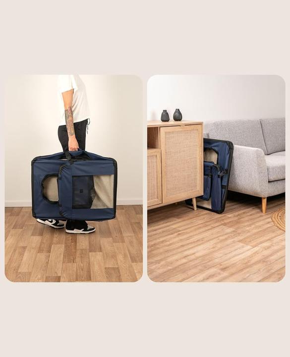 Image du produit Ionto Caisse de transport pour chiens (Chat, Chien, Respirant, Verrouillable, Lavable, Pliable)