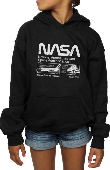 Actual product image Nasa Girls Classic Space Shuttle Hoodie (116)