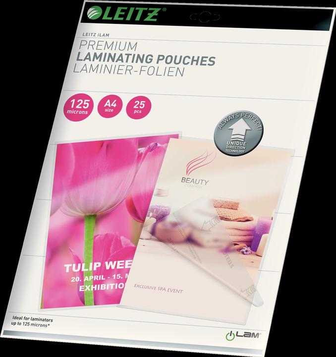 Produktbild Leitz Laminierfolie (A4, 25 Stück, 125 µm)