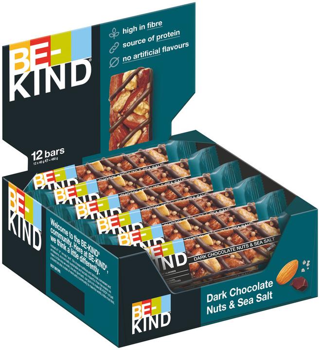 Immagine prodotto Be-Kind Cioccolato fondente, noci e sale marino (480 g)