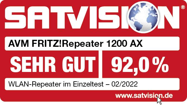 Produktbild AVM FRITZ!Repeater 1200 AX (2400 Mbit/s, 600 Mbit/s)