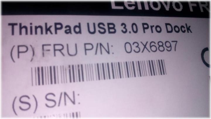 Actual product image Lenovo ThinkPad Pro (USB-B, 9 Ports)
