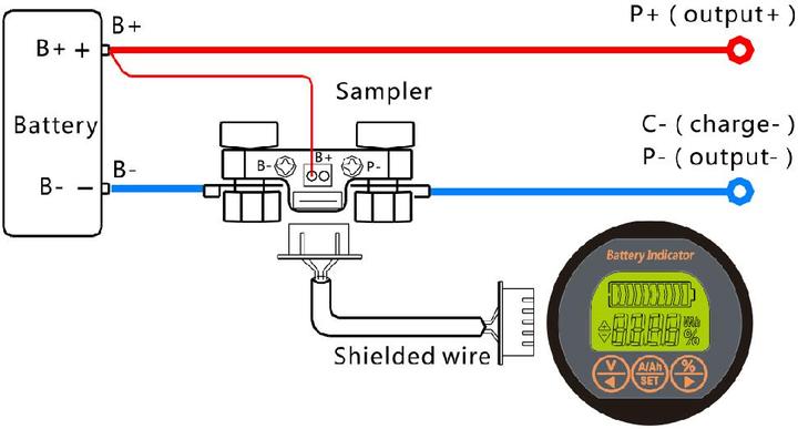Immagine prodotto Swaytronic Visualizzazione della batteria-R 50A