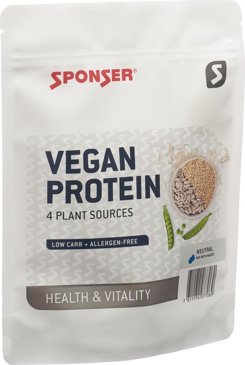 Produktbild Sponser Vegan Neutral 480 g Proteinpulver (Neutral, 1 Stk., 480 g)
