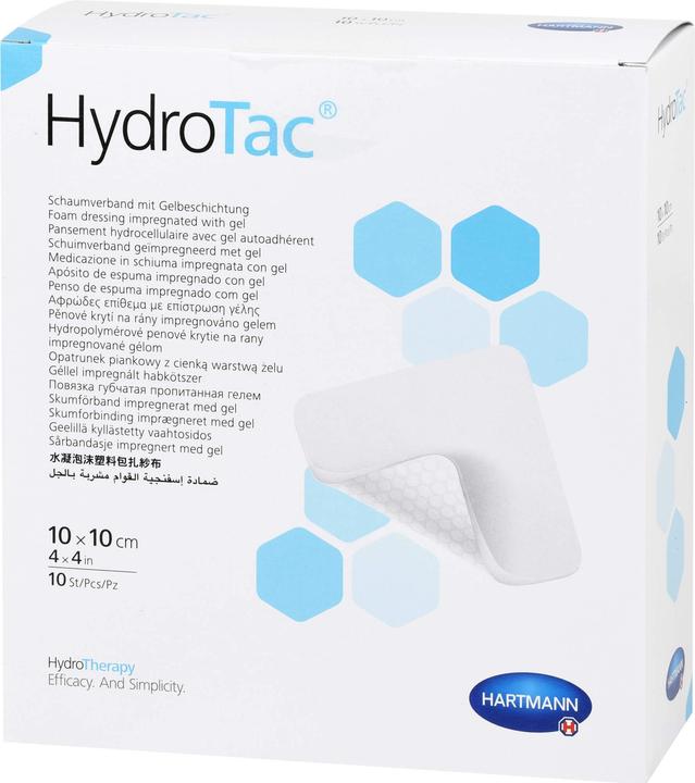 Produktbild Hartmann HYDROTAC Schaumverband 10x10 cm steril, 10 St VER