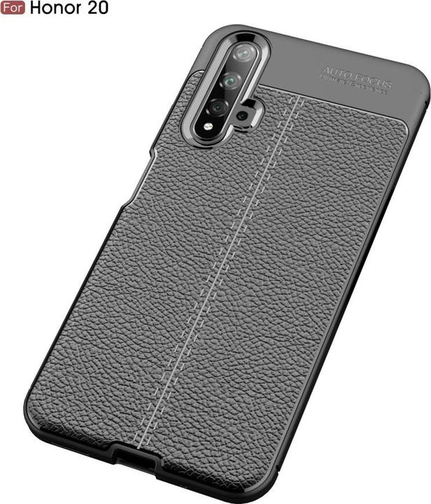 Actual product image Screenguard Honor 20 Cover Leather Design TPU Cover (Fee 20)