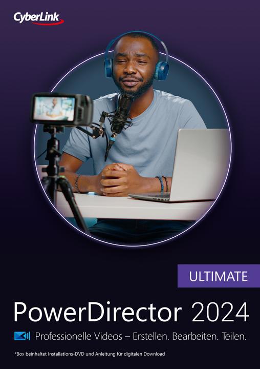 Image du produit CyberLink PowerDirector 2024 Ultimate ESD Code de téléchargement (1 Utilisateur, 1 Périphériques/Utilisateurs, Illimité)