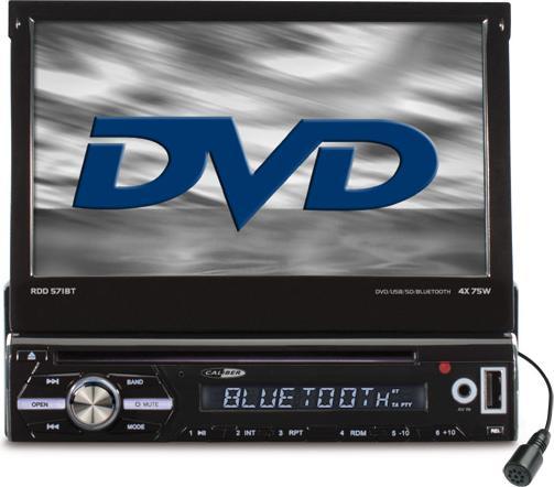Actual product image Caliber RDD571BT - Car radio met klapscherm, FM radio, Bluetooth, USB, 4x75W - Zwart