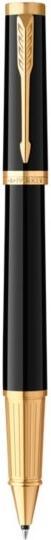 Actual product image Parker Pen PARKER Rollerball Ingenuity Black glossy GT (F, black) (Black, Gold, 1 x)
