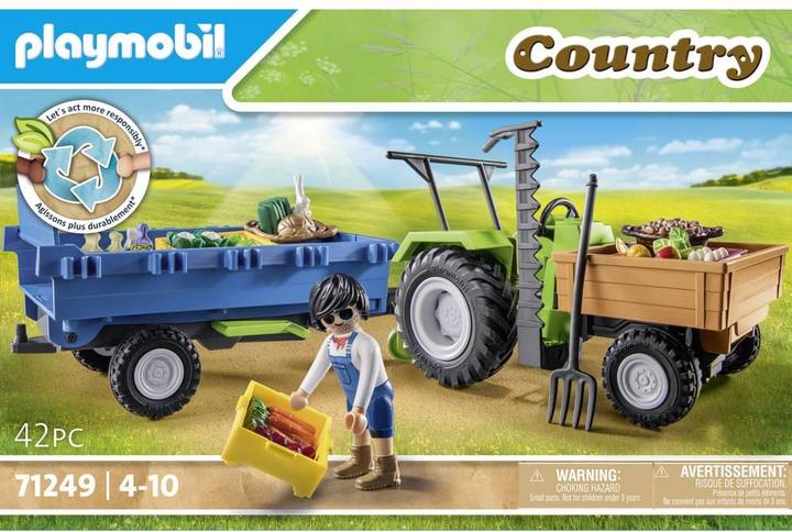 Image du produit Playmobil 71249 Tracteur avec remorque (71249, Playmobil Country)