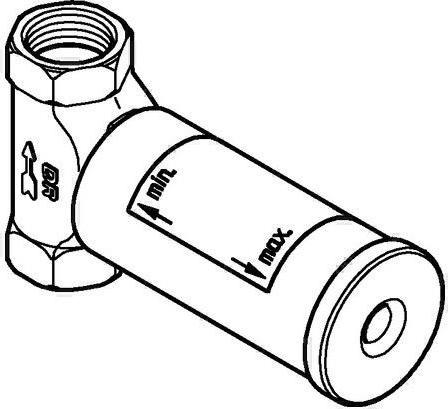Image du produit Grohe Soupape encastrée partie inférieure vm OT + raccord fileté 3/4" DR-laiton