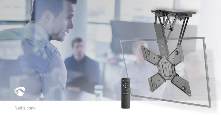 Produktbild Nedis Motorbetriebene Deckenhalterung für TV-Geräte - 23 – 55 Zoll - Max. 30 kg - 2 voreingestell (Decke, 55", 30 kg)