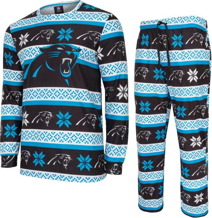 Produktbild Foco NFL Winter XMAS Pyjama Schlafanzug Carolina Panthers - S (S)