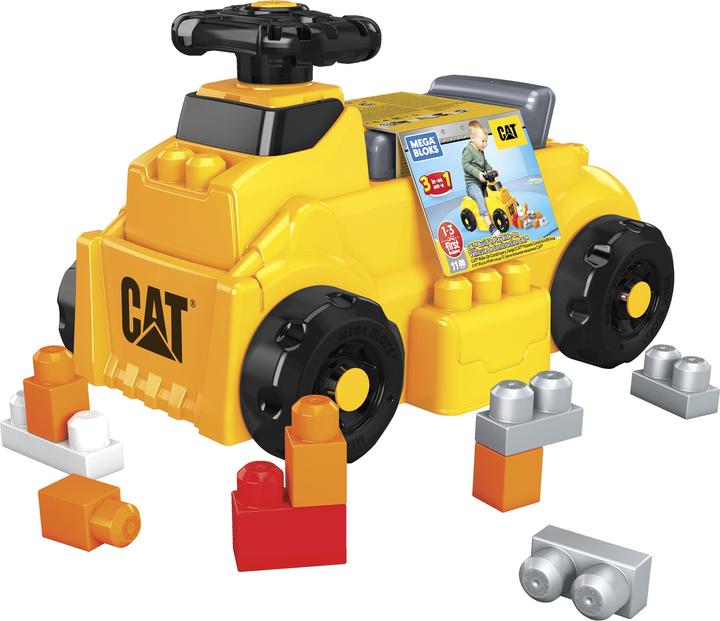 Image du produit Mega Bloks CAT Build n Play Voiture à glissière avec blocs