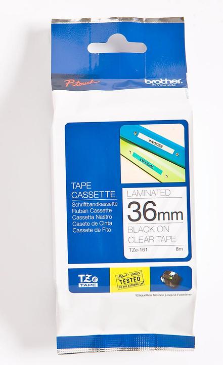 Produktbild Brother Tze-161 (3.60 cm, Schwarz, Transparent)