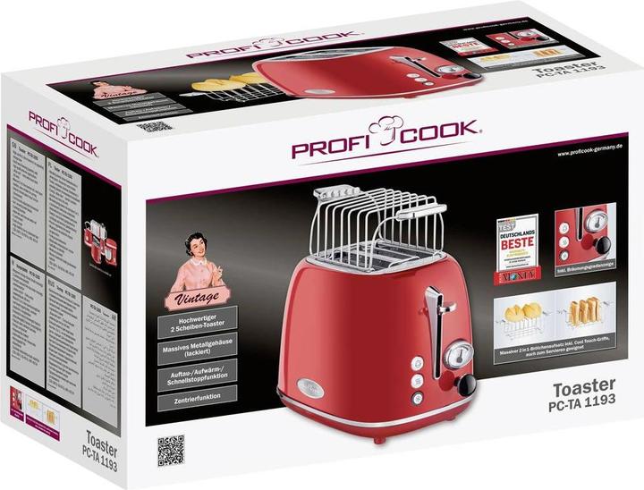 Produktbild Proficook Toaster PC-TA 1193 Rot