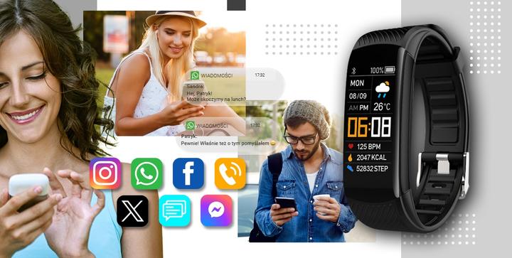 Image du produit Giewont Smartband GW200-2 Czarny (64.50 mm, 3G)